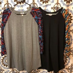 LulaRoe Randy Tees Lot of 2 NWOT